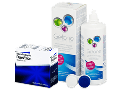 PureVision (6 линз) + Раствор Gelone 360 мл