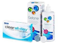 Clear All-Day (6 линз) + Раствор Gelone 360 мл