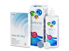 Clear All-Day (6 линз) + Раствор Gelone 360 мл