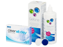 Clear All-Day (6 линз) + Раствор Gelone 360 мл