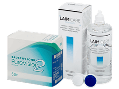 PureVision 2 (6 линз) + Раствор Laim-Care 400 мл