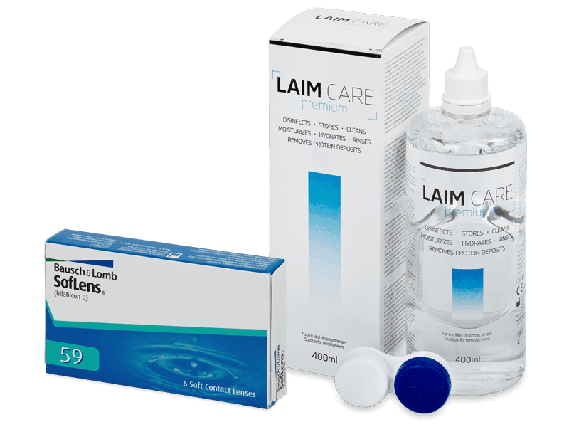 SofLens 59 (6 линз) + Раствор Laim-Care 400 мл
