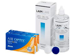 Air Optix Night and Day Aqua (2x3 линзы) + Раствор Laim-Care 400 мл