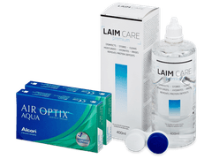 Air Optix Aqua (2x3 линзы) + Раствор Laim-Care 400 мл