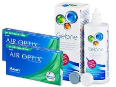 Air Optix for Astigmatism (2x3 линзы) + Раствор Gelone 360 мл