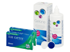 Air Optix for Astigmatism (2x3 линзы) + Раствор Gelone 360 мл