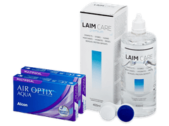 Air Optix Aqua Multifocal (2x3 линзы) + Раствор Laim-Care 400 мл