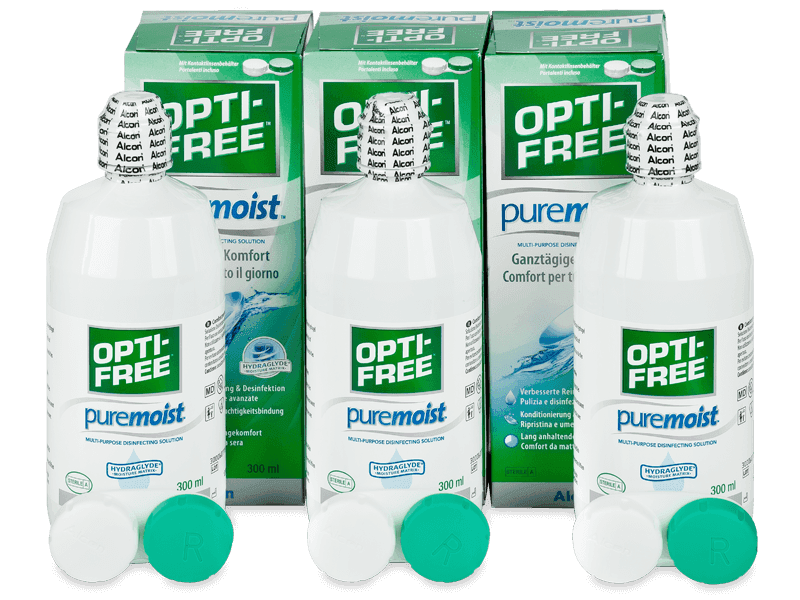 OPTI-FREE PureMoist Раствор 3 x 300 мл 