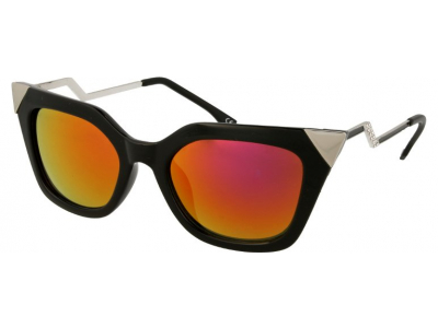 Солнцезащитные очки Alensa Cat Eye Shiny Black Mirror 