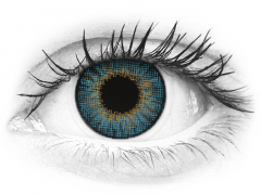 Blue контактные линзы - натуральный эффект - Air Optix (2 месячные цветные линзы)
