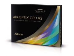 Grey контактные линзы - натуральный эффект - с диоптриями - Air Optix (2 месячные цветные линзы)