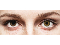 Brown Pure Hazel контактные линзы - натуральный эффект - с диоптриями - Air Optix (2 месячные цветные линзы)