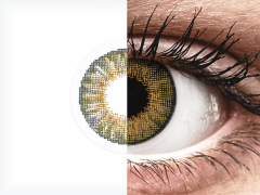 Brown Pure Hazel контактные линзы - натуральный эффект - Air Optix (2 месячные цветные линзы)