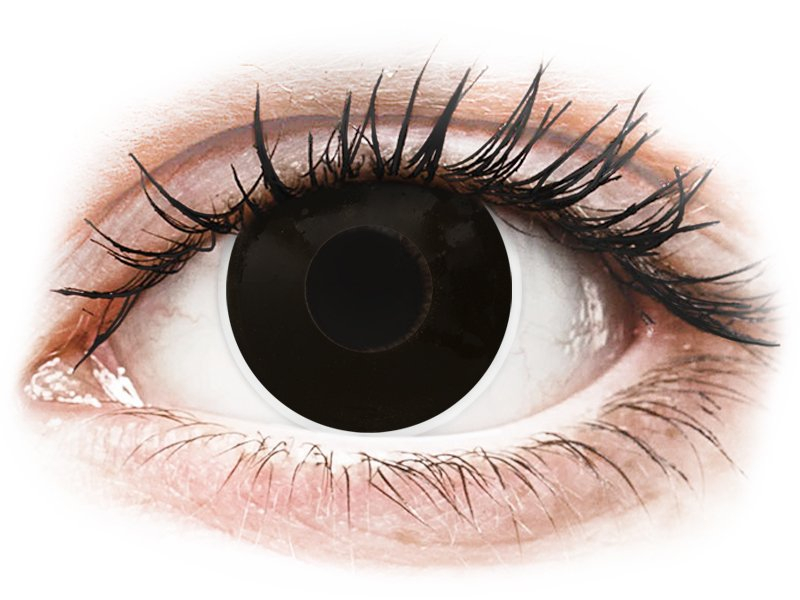 Black BlackOut контактные линзы - ColourVue Crazy (2 цветные линзы)