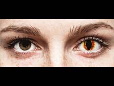 Orange Saurons Eye контактные линзы - ColourVue Crazy (2 цветные линзы)