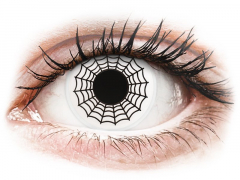 Black and White Spider контактные линзы - ColourVue Crazy (2 цветные линзы)