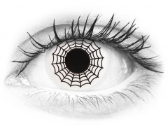 Black and White Spider контактные линзы - ColourVue Crazy (2 цветные линзы)