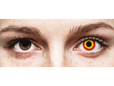 Red and Yellow Wildfire контактные линзы - ColourVue Crazy (2 цветные линзы)