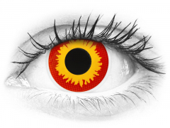 Red and Yellow Wildfire контактные линзы - ColourVue Crazy (2 цветные линзы)