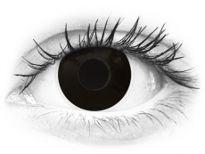 Black BlackOut контактные линзы - с диоптриями - ColourVue Crazy (2 цветные линзы)