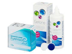 PureVision 2 (6 линз) + Раствор Gelone 360 мл