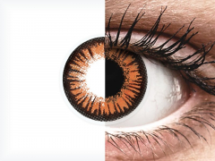 Orange Twilight контактные линзы - с диоптриями - ColourVue Crazy (2 цветные линзы)