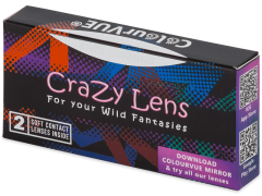 White Zombie контактные линзы - с диоптриями - ColourVue Crazy (2 цветные линзы)