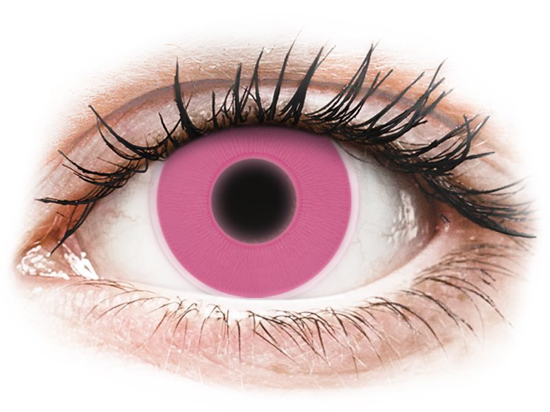 Pink Glow контактные линзы - ColourVue Crazy (2 цветные линзы)