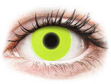 Yellow Glow контактные линзы - ColourVue Crazy (2 цветные линзы)