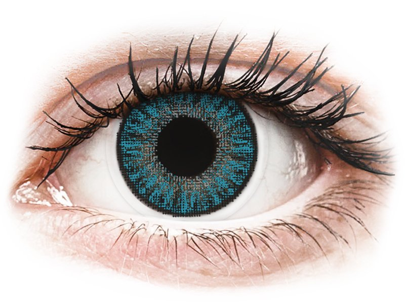 Blue контактные линзы - с диоптриями - TopVue Color (10 однодневных цветных линз)