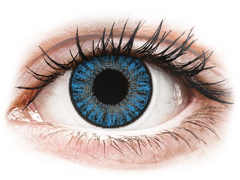 Sapphire Blue контактные линзы - с диоптриями - TopVue Color (10 однодневных цветных линз)