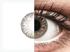 Grey контактные линзы - с диоптриями - TopVue Color (2 месячные цветные линзы)