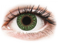 Green контактные линзы - с диоптриями - TopVue Color (2 месячные цветные линзы)