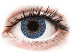 Blue True Sapphire контактные линзы - с диоптриями -TopVue Color (2 месячные цветные линзы)