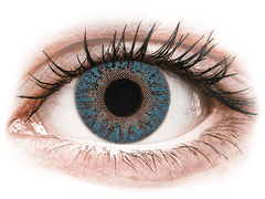 Blue True Sapphire контактные линзы - с диоптриями -TopVue Color (2 месячные цветные линзы)