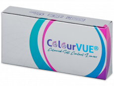 Blue Aqua Glamour контактные линзы - с диоптриями - ColourVue (2 цветные линзы)