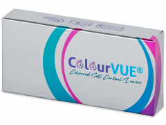 Blue Aqua Glamour контактные линзы - с диоптриями - ColourVue (2 цветные линзы)