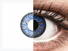 Blue Glamour контактные линзы - с диоптриями - ColourVue (2 цветные линзы)
