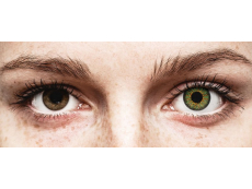 Green Glamour контактные линзы - с диоптриями - ColourVue (2 цветные линзы)