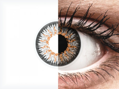 Grey Glamour контактные линзы - с диоптриями - ColourVue (2 цветные линзы)