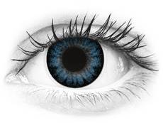 Cool Blue контактные линзы - с диоптриями - ColourVue BigEyes (2 цветные линзы)