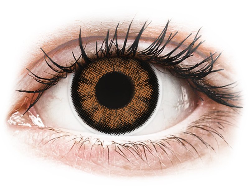 Sexy Brown контактные линзы - с диоптриями - ColourVue BigEyes (2 цветные линзы)