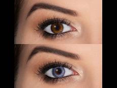 Blue Grey Fusion контактные линзы  - с диоптриями - ColourVue (2 цветные линзы)