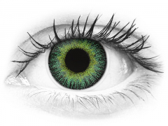 Green Yellow Fusion контактные линзы - с диоптриями - ColourVue (2 цветные линзы)