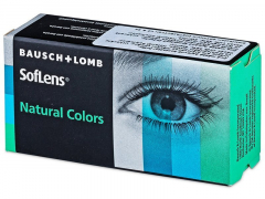 Blue Aquamarine контактные линзы - SofLens Natural Colors - С диоптриями (2 месячные цветные линзы)