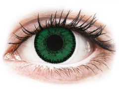 Green Emerald контактные линзы - SofLens Natural Colors - С диоптриями (2 месячные цветные линзы)