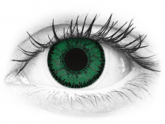 Green Emerald контактные линзы - SofLens Natural Colors - С диоптриями (2 месячные цветные линзы)