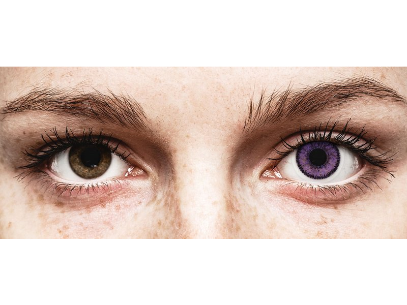 Purple Indigo контактные линзы - SofLens Natural Colors - Power (2 месячные цветные линзы)