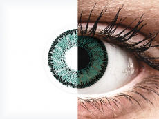 Green Jade контактные линзы - SofLens Natural Colors - С диоптриями (2 месячные цветные линзы)