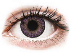 Purple Amethyst контактные линзы - FreshLook ColorBlends - С диоптриями (2 месячные контактные линзы)